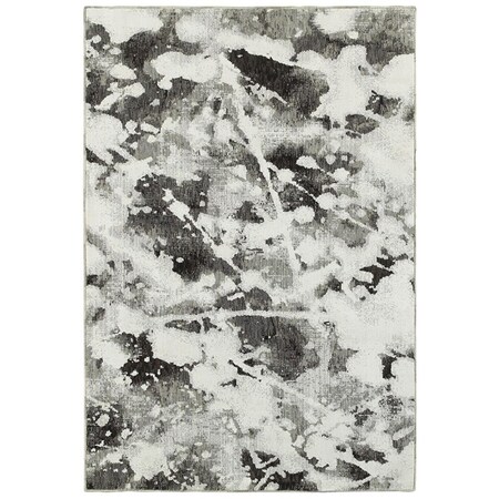 Oriental Weavers 3 Ft. 3 In. X 5 Ft. 2 In. Evolution Contemporary Area Rug, Charcoal E8035B100170ST